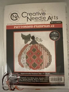 Creative Needle Arts GEMUSTERTER KÜRBIS gezählt Kreuzstich Herbst Thema KIT #2 - Bild 1 von 5