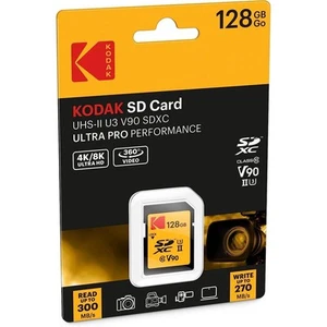 Kodak SD Card 128 GB Uhs-Ii U3 V90 SDXC Ultra pro Performance - Picture 1 of 2
