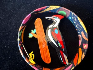 ERSTWILDER THE PERSISTENT PILEATED WOODPECKER  PETE CROMER COLLECTION  BROOCH - Bild 1 von 3