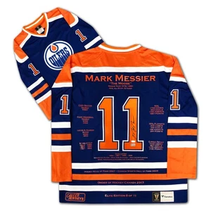 Mark Messier Career Jersey Elite Edition of 11 - Signed - Edmonton Oilers - Picture 1 of 5