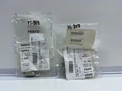 LOT DE 2 NOS X valve de régulation de débit neuve Festo GRLA-1/8-B, VS#203 - Photo 1/4