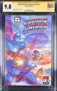 United States of Captain America #1 Alex Ross Variante CGC 9.8 - signiert Alex Ross - Bild 1 von 3