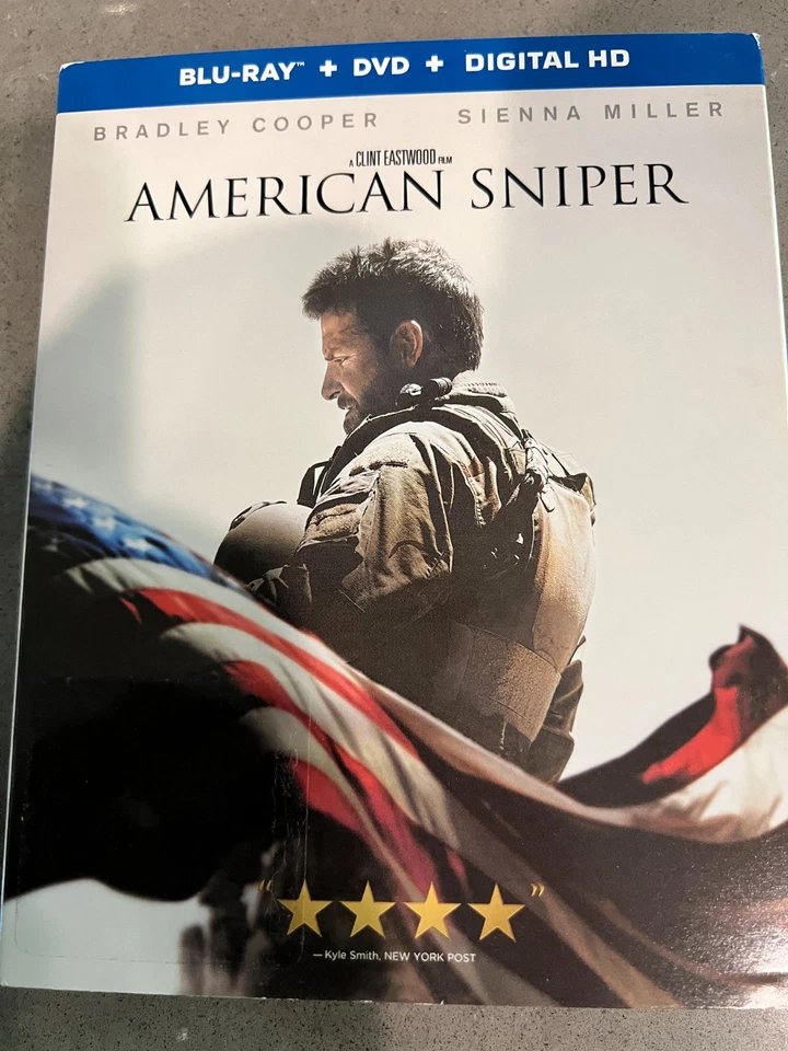 American Sniper (Blu-ray + DVD] with Slipcover  *** Combined Shipping *** - Image 1 of 2