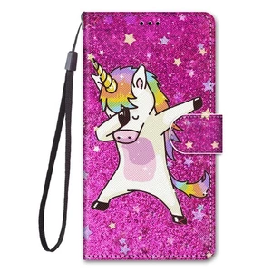 Dance Unicorn Wallet Phone Case For Google Pixel Huawei Honor Magic Sony Nokia - Picture 1 of 13