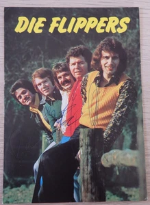 5 Autogramme der deutschen Schlagerband "Die Flippers" (125045) - Bild 1 von 3