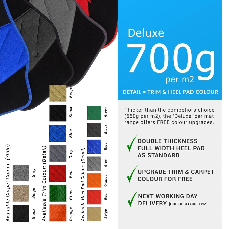 To Fit Chevrolet Epica (2006 - 2010) Tailored Custom Car Mats - Image 1 of 1