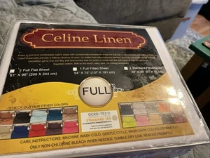 Set lenzuola Celine lino 4 pezzi completo 1800 fili cotone egiziano bianco - Foto 1 di 2