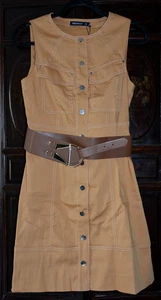 KAREN MILLEN Utility Military A Line Safari Dress UK 10 - Picture 1 of 9