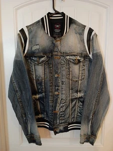 Chaqueta de mezclilla para hombre Jordan Craig Legacy talla M envejecida - Imagen 1 de 8