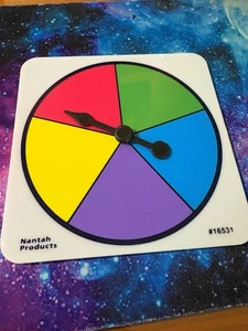 Five color Plastic 4.5" spinner - 5 in the set Nantah Products #16531 - Picture 1 of 2