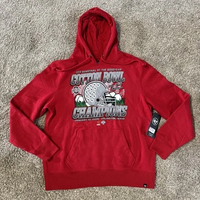 '47 Marca Ohio State 2024 CFP Cotton Bowl Champions Sudadera con Capucha Roja Talla L Foto 1 de 4