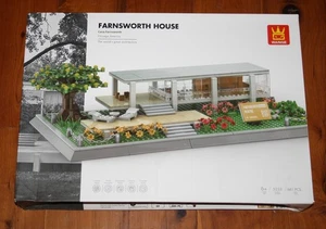 WANGE Architecture 5233 FARNSWOTH HOUSE Building Set 661 Pieces NEW - Picture 1 of 2