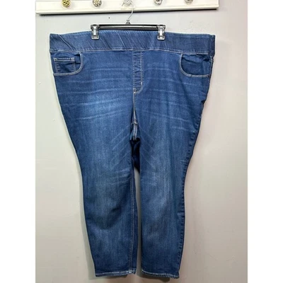 Pantalones de mezclilla Old Navy Rockstar para mujer Plus 30 cortos tiro alto súper ajustados Foto 1 de 4