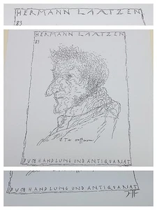 Horst Janssen : Original Zinkographie handsigniert E.T.A. ETA HOFFMANN - Picture 1 of 1