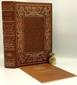 Franklin Library THE ORIGIN OF SPECIES Collectors Edition LEATHERBOUND Book RARE - Picture 1 of 12