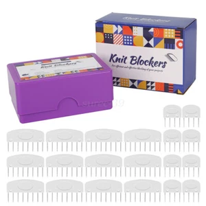20Pcs Knit Blockers Pins Kit Blocking Knitting Crochet Lace Needlework - Picture 1 of 15