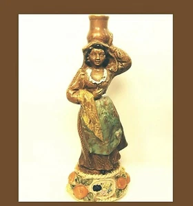 Bhorghini Lacrima Christi White Wine Collector Bottle Woman made in Italy RARE - Picture 1 of 10
