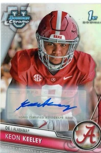 Keon Keeley Signed Auto 2023 Bowman U Chrome Refractor /499 Rookie Rc Card - Picture 1 of 1