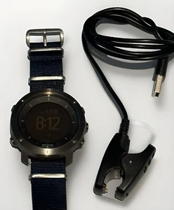 Suunto Traverse BLUE GPS Military Outdoor Watch w/ Cord TESTED GREAT CONDITION! - Picture 1 of 5