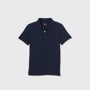 Cat & Jack Boys Pique Uniform Polo Shirt SMALL (6/7) Short Sleeve Navy NWT - Picture 1 of 1