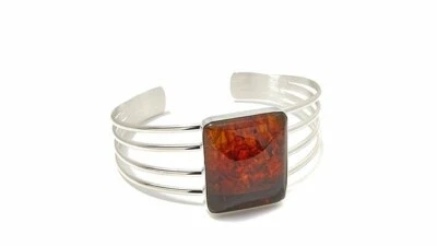 Brazalete Jay King multicolor ámbar plata esterlina nuevo con etiquetas RET $190 Foto 1 de 4