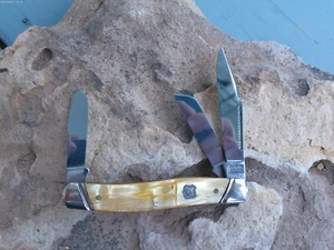 VINTAGE JOHN PRIMBLE BELKNAP HDW & MFG.CO. LARGE STOCKMAN #5371 KNIFE - Picture 1 of 7