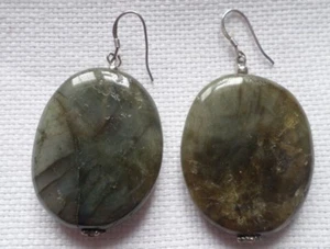 Labradorite and sterling silver earrings  - Picture 1 of 1