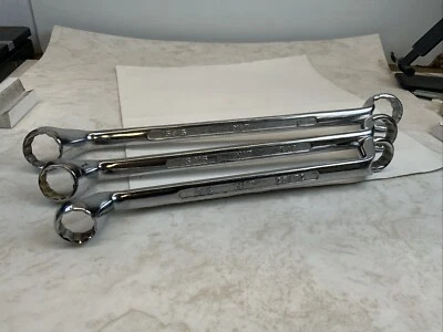 MIT Brand 3pc 3/4x25/32, 13/16x7/8, & 15/16x1in. Offset Box End Wrenches, China - Image 1 of 4
