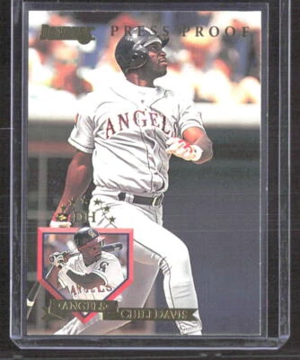 Chili Davis 1995 Donruss Press Proofs California Angels #452 /2000 - Image 1 of 2