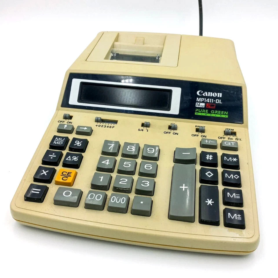 Canon Printing Calculator MP1411-DL; Rare; Pre-owned; Very good condition - Image 1 of 4