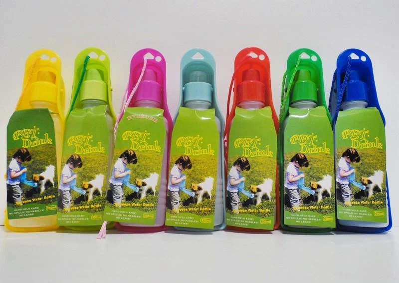 Trinkflasche - Wassernapf für unterwegs 250 ml - verschiedene Farben - - Bild 1 von 1