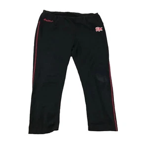 UMass Minutemen Pants Womens XL Black Stretch Ankle Activewear Pull On NCAA - Picture 1 of 13
