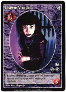 Lisette Vizquel Lasombra The Sabbat V:TES VTES Vampire CCG - Picture 1 of 1