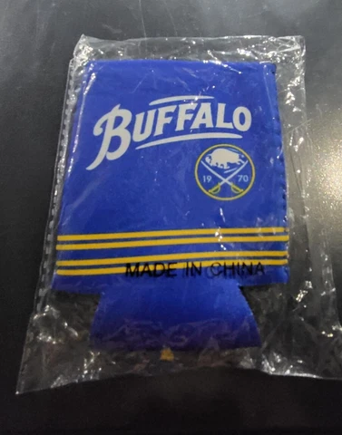 Buffalo Sabres 40th Anniversary Jersey Beer Coozie Cooler Labatt 50 Anniversary Cover