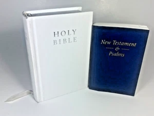 Holy Bible: King James Version (Kjv) White Pocket Christening Edition + Bonus - Picture 1 of 1