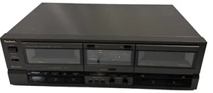 Technics RS-TR157 Dual Stereo Cassette Deck Tape Player SEE VIDEO Tested & Works - Picture 1 of 11