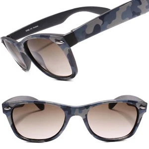 Gafas de sol camufladas pesca caza camuflaje cuerno montado rectangular marco mate - Imagen 1 de 4