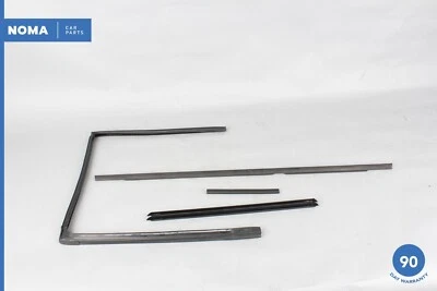 00-06 BMW X5 E53 Rear Left Driver Side Door Window Rubber Seal Set of 3 OEM - Image 1 of 4