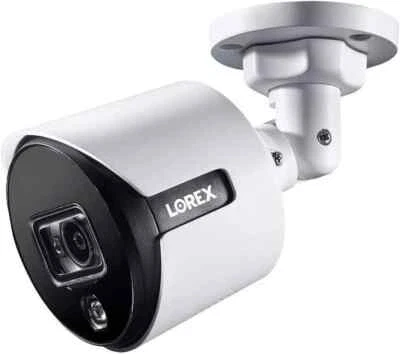 Lorex C881DA-Z 4K Ultra HD Active Deterrence Security Analog Bullet Camera White - Image 1 of 4