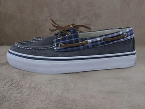 Zapatos sin cordones SPERRY Top Sider 2 ojos Bahama azul marino a cuadros para hombre EE. UU. 8,5 EUR 41,5 NUEVOS SIN CAJA - Imagen 1 de 4