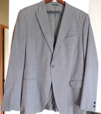 CHAQUETA DEPORTIVA HOMBRE BANANA REPUBLIC GRIS A RAYAS ALGODÓN RELAJADO 46 L Foto 1 de 4