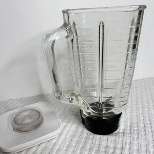 Vintage Oster Osterizer 5 Cup Replacement Glass Blender Jar w/Lid & Blade Heavy - Picture 1 of 17