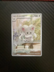 Pokemon TCG Cinccino 153/086 Sv: Black Bolt Holo Illustration Rare NM - Picture 1 of 2