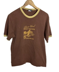 Vintage Bc Ethic Midget Trucking Long Island New York Ringer T-Shirt Größe Large - Bild 1 von 6