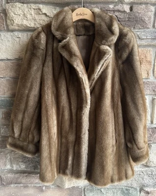 Abrigo de piel sintética vintage años 80 Tissavel Francia Glam MobWife acrílico/algodón Foto 1 de 4