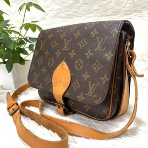 Louis Vuitton Monogram Cartouchiere Shoulder Messenger Bag M51252 Brown Used - Picture 1 of 12