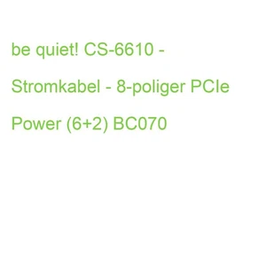 be quiet! CS-6610 - Stromkabel - 8-poliger PCIe Power (6+2) BC070 - Bild 1 von 2