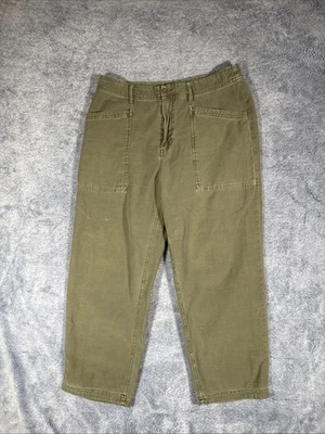 Pantalones cargo Lucky Brand para mujer talla 10 verde pierna recta mezcla de algodón Foto 1 de 4
