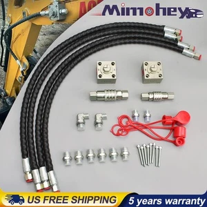 2 Three Way Diverter Valves for 1-2 ton Chinese Mini Excavator w/ Quick Connects - Picture 1 of 13