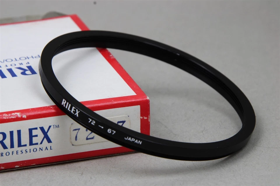 72-67mm - RILEX 72mm Lens to 67mm Filter Thread Step-Down Adapter Ring NEW - Image 1 of 1